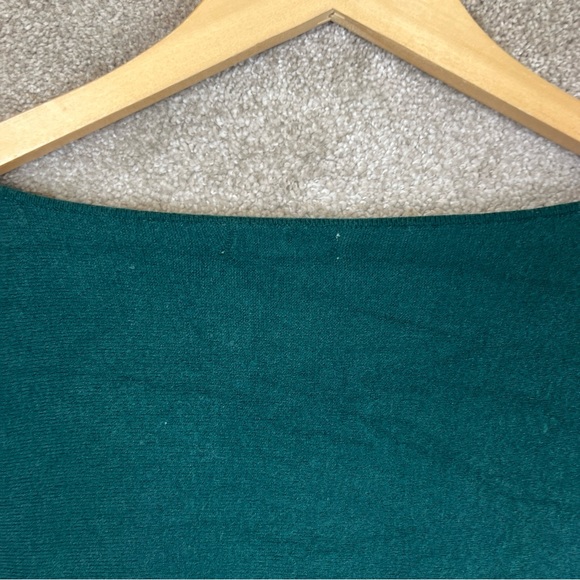 Max Studio Sweater Womens Small Green 3/4 Sleeve Pullover Stretch- 9190* - Picture 9 of 9